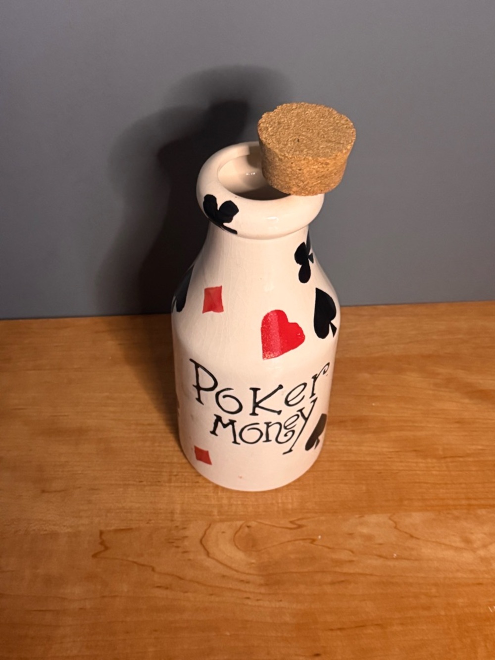 Vintage “Poker Money” Ceramic Piggy Bank - Picture 5 of 6